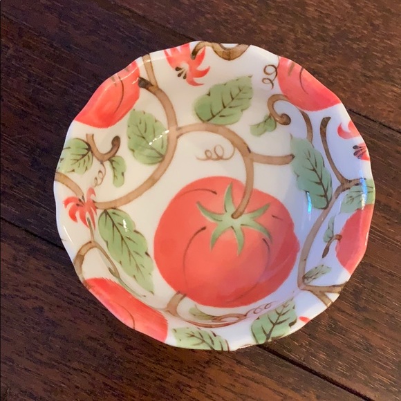 Small porcelain bowl from Japan w/ tomato vine 🍅 - Picture 2 of 6